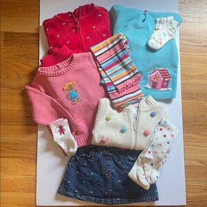Gymboree 18-24 mos girls Sugar and Spice Line 10 piece lot. Mix and Match